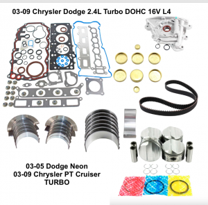 03-09 Chrysler PT Cruiser 2.4 Turbo engine rebuild kit