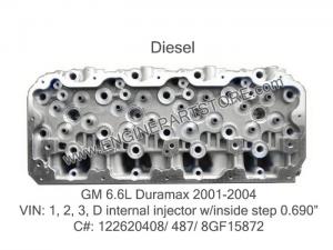 01-04 gm diesel 6.6 duramax cylinder head