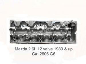89-up mazda 2.6 12V cylinder head 2606/G6