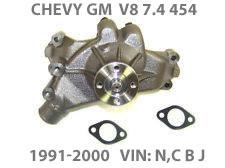 CHEVY GM GMC 7.4 454 V8 91-00 WATER PUMP