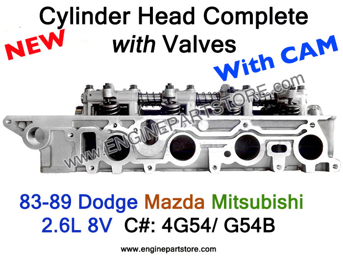 83-89 dodge chyrsler 2.6 8v 4g54/g54b cylinder head