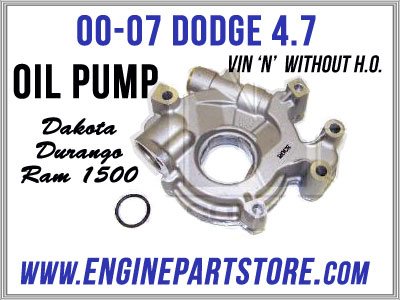 02-03 dodge 4.7 oil pump dakota durango