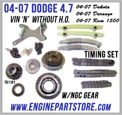04-07 dodge 4.7 timing set dakota durango