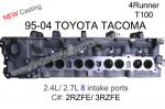 85-94 toyota 2.4/2.7 2rzfe/3rzfe cylinder head 8 intake