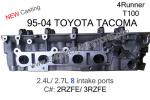 85-94 toyota 2.4/2.7 2rzfe/3rzfe cylinder head 8 intake