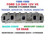 86-99 Ford 3.0 OHV 8mm e6ae engine cylinder head