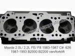 83-93 mazda 2.0/2.2 cylinder head
