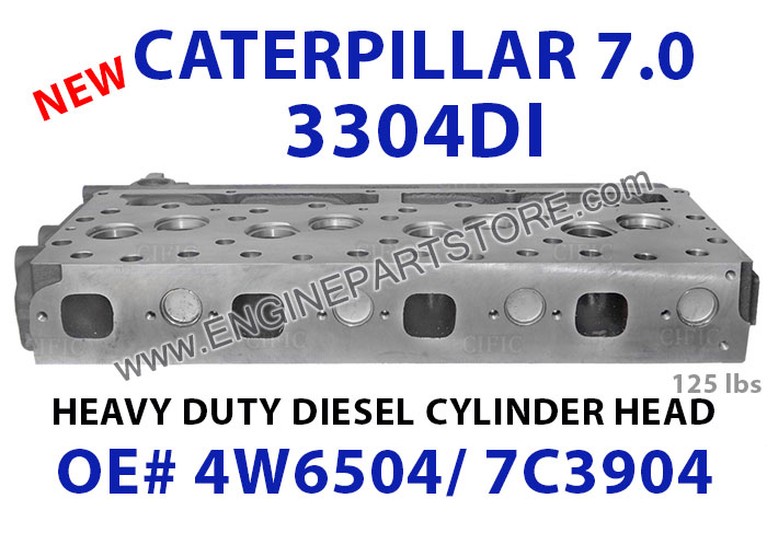 7.0 Caterpillar 3304DI cylinder head