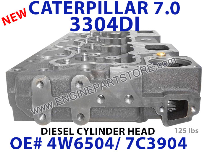 Caterpillar 3304DI 7.0 cylinder head 4W6504/7C3904