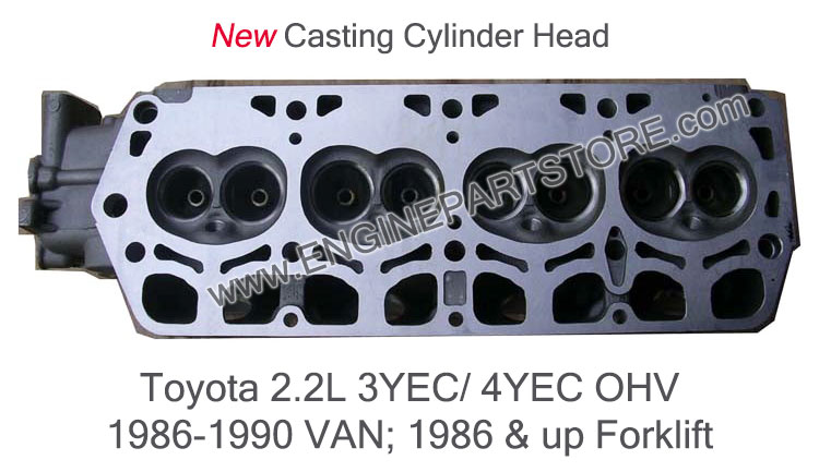 86-90 Toyota 2.2L 3YEC/4YEC cylinder head