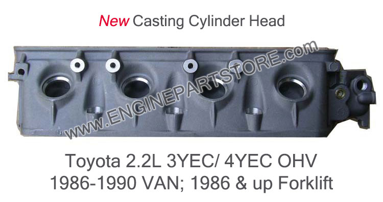 86-90 toyota 2.2L 3YEC/4YEC van/forklift cylinder head