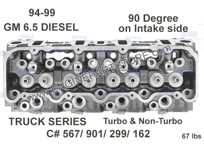 94-99 gm gmc truck 6.5 diesel head