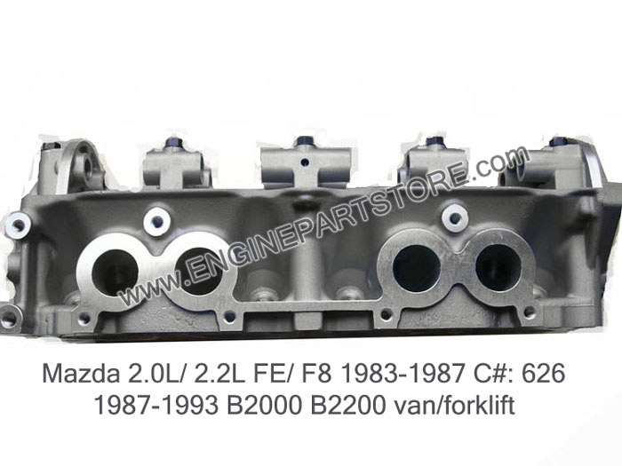 83-93 mazda 2.0-2.2 bare cylinder head