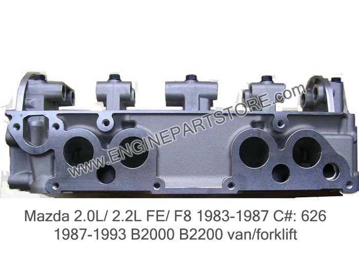 83-93 mazda 2.0-2.2 FE-F8 cylinder head