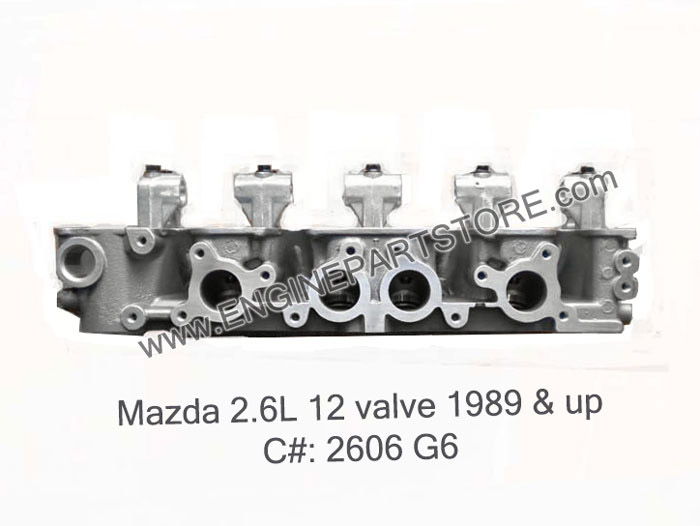 89-94 mazda 2.6 cylinder head 2606/G6